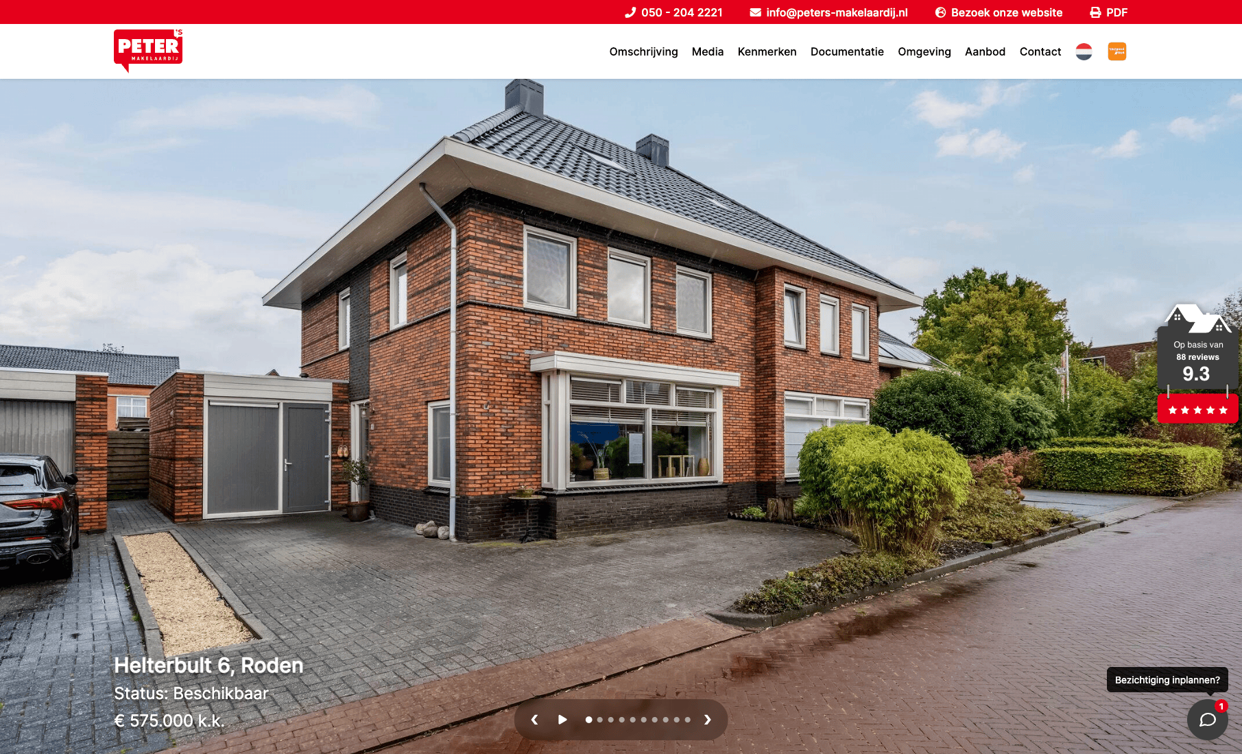 Screenshot helterbult6.nl - Woningwebsite